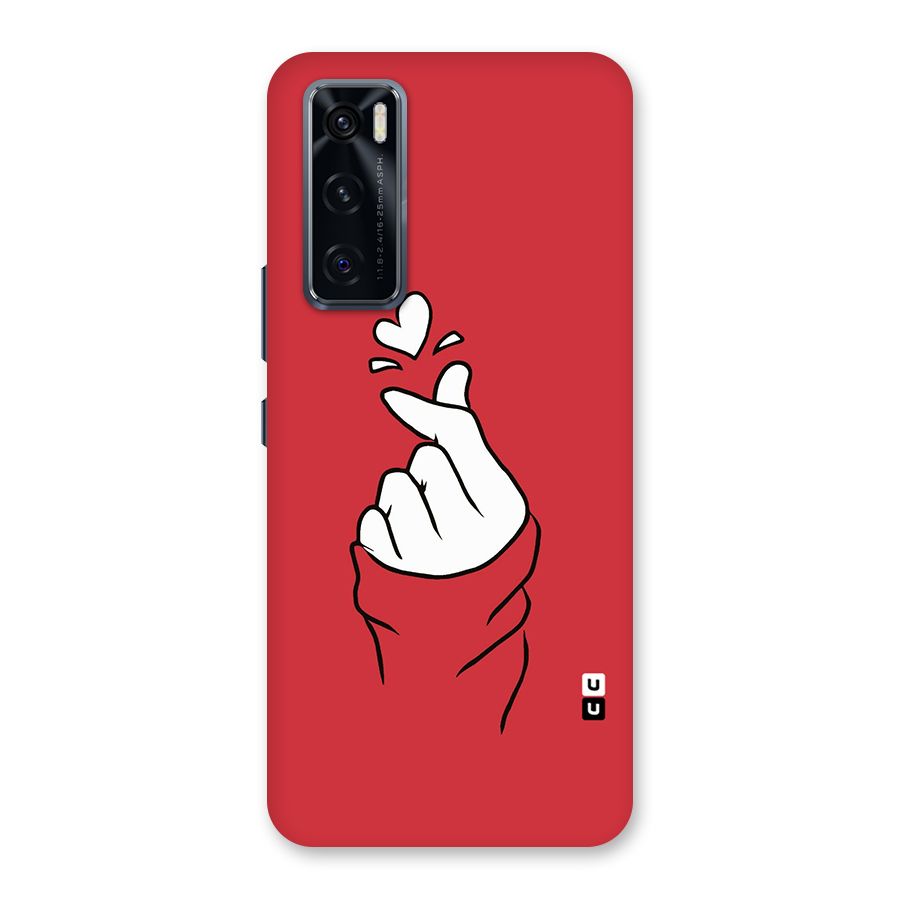 Korean Love Sign Back Case for Vivo V20 SE