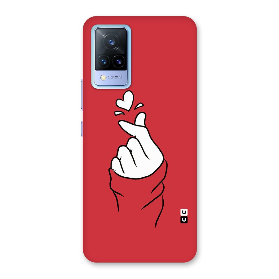 Korean Love Sign Back Case for Vivo V21 5G