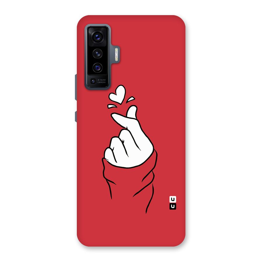 Korean Love Sign Back Case for Vivo X50