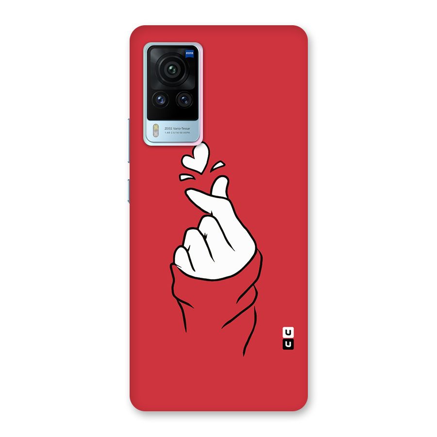 Korean Love Sign Back Case for Vivo X60 Pro