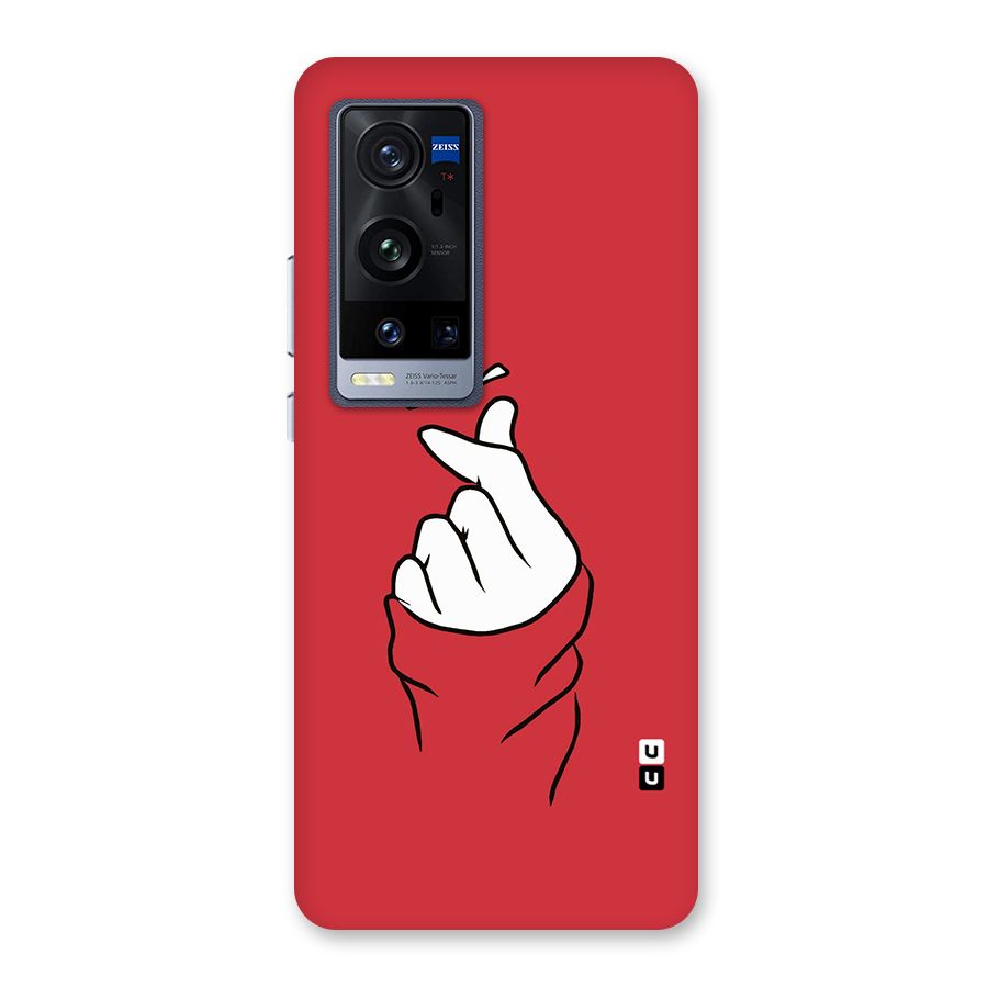 Korean Love Sign Back Case for Vivo X60 Pro Plus