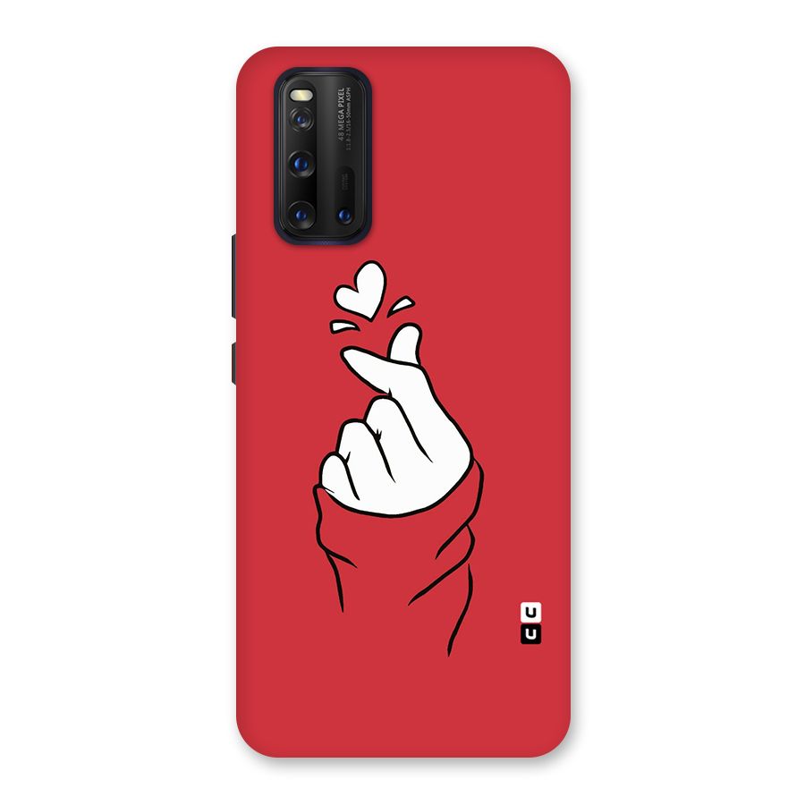 Korean Love Sign Back Case for Vivo iQOO 3