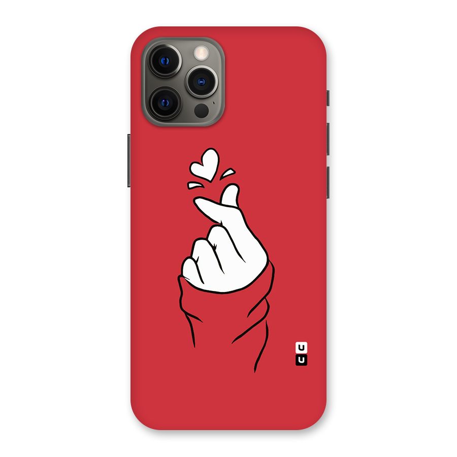 Korean Love Sign Back Case for iPhone 12 Pro Max
