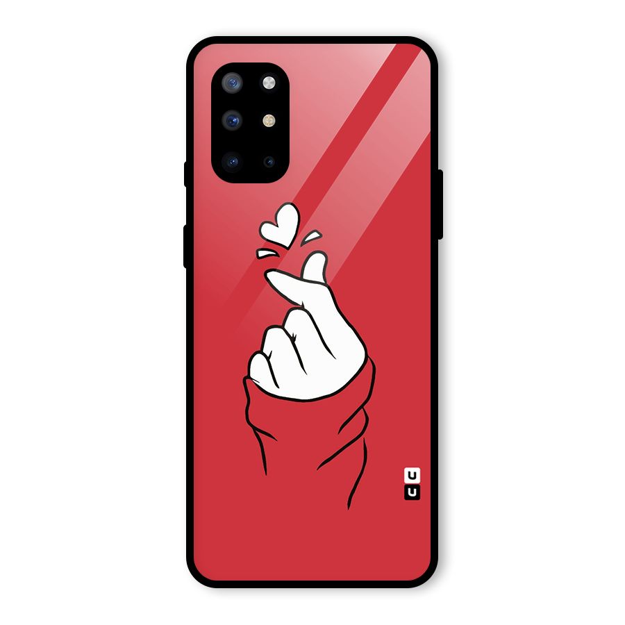 Korean Love Sign Glass Back Case for OnePlus 8T