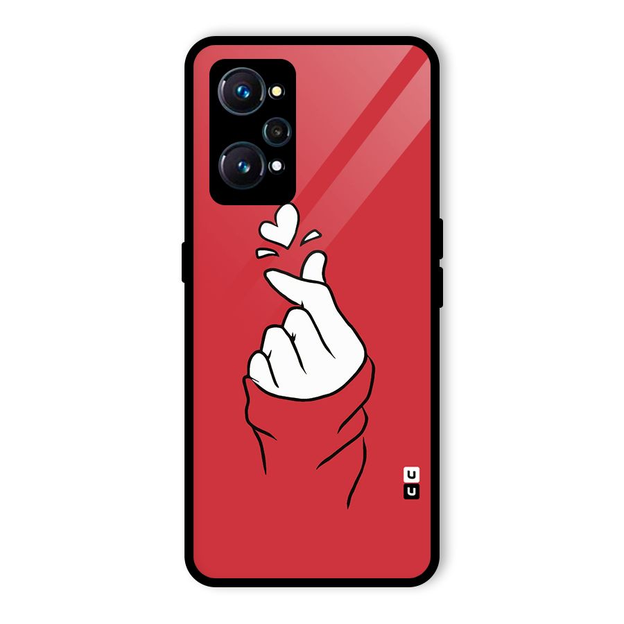 Korean Love Sign Glass Back Case for Realme GT 2