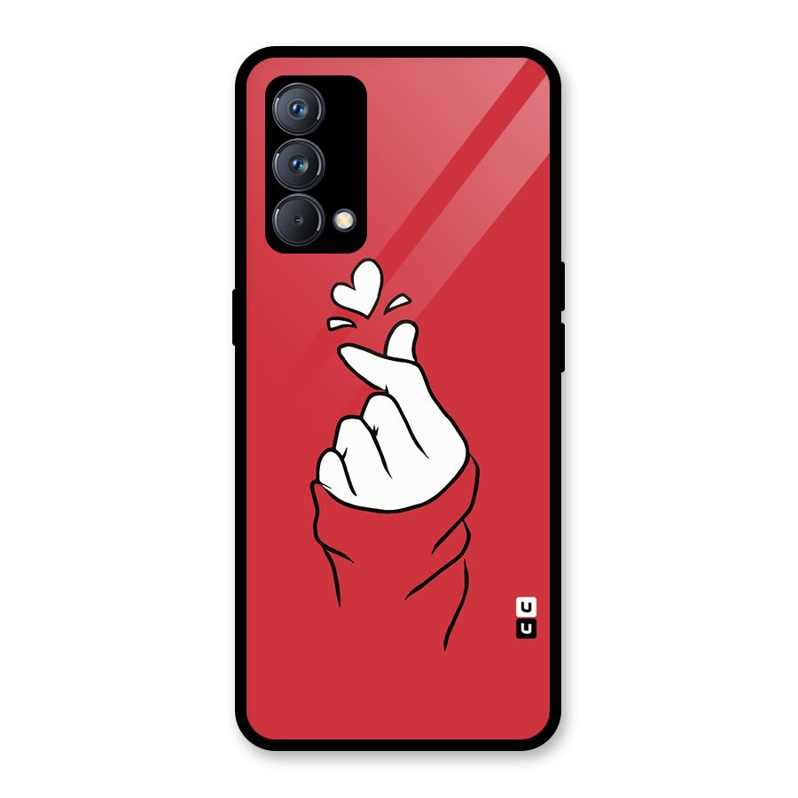 Korean Love Sign Glass Back Case for Realme GT Master Edition