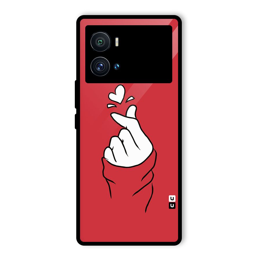 Korean Love Sign Glass Back Case for Vivo iQOO 9 Pro