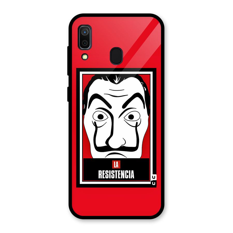 La Resistencia Minimalist Glass Back Case for Galaxy A30