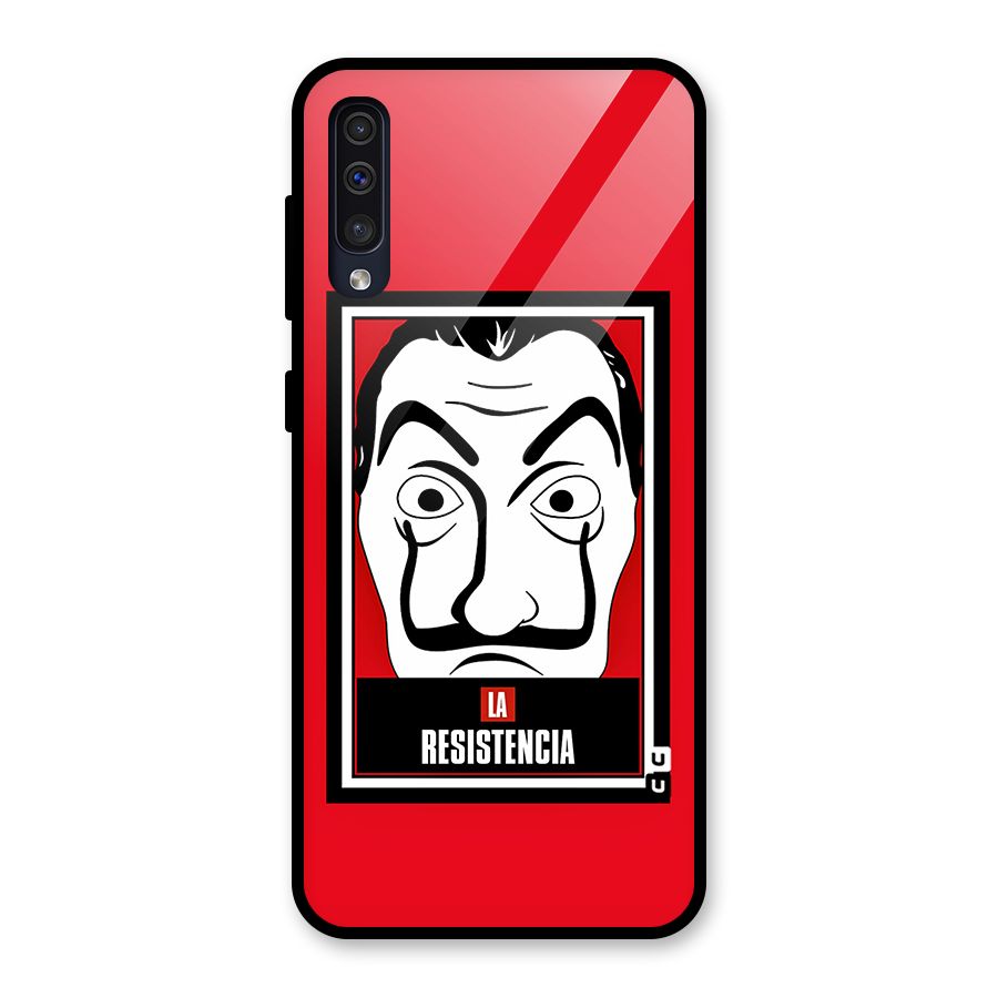 La Resistencia Minimalist Glass Back Case for Galaxy A50