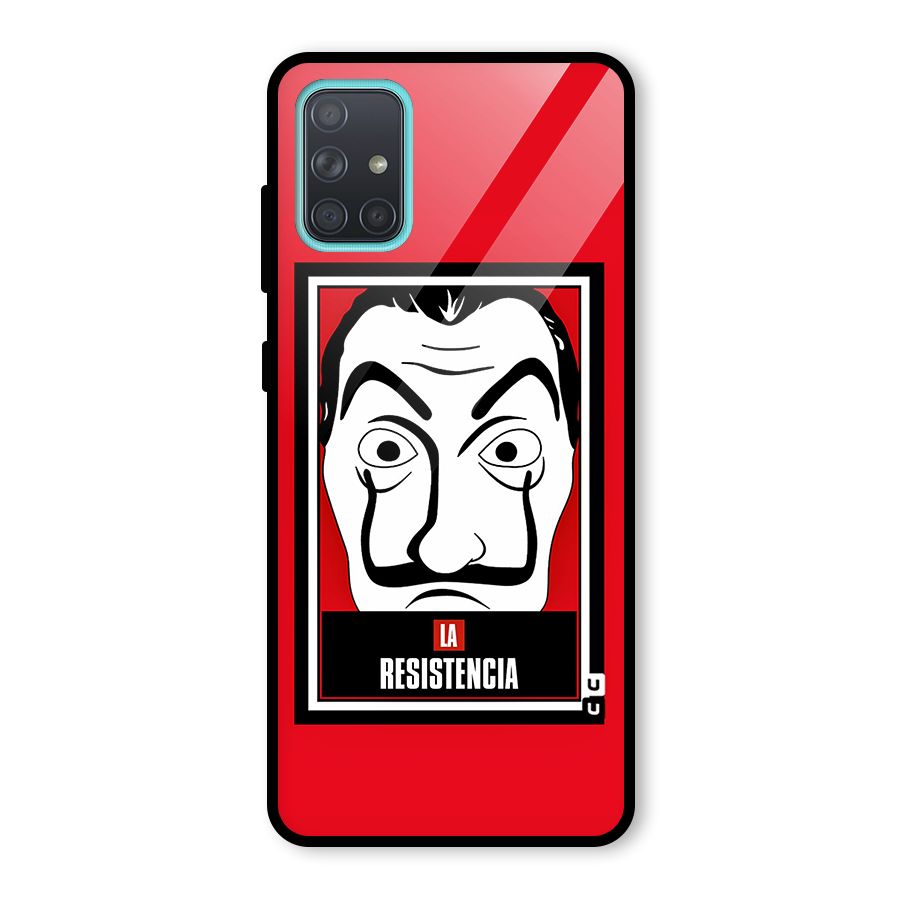 La Resistencia Minimalist Glass Back Case for Galaxy A71