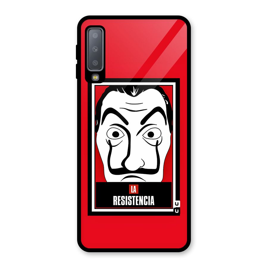 La Resistencia Minimalist Glass Back Case for Galaxy A7 (2018)