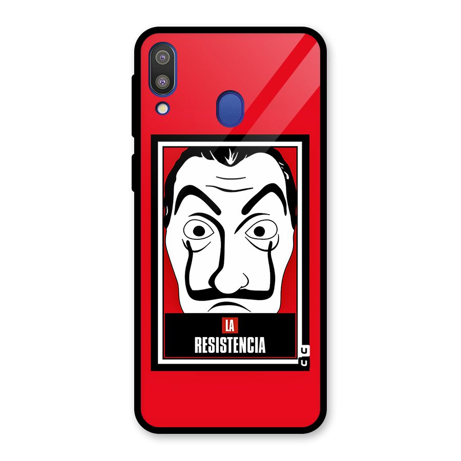 La Resistencia Minimalist Glass Back Case for Galaxy M20