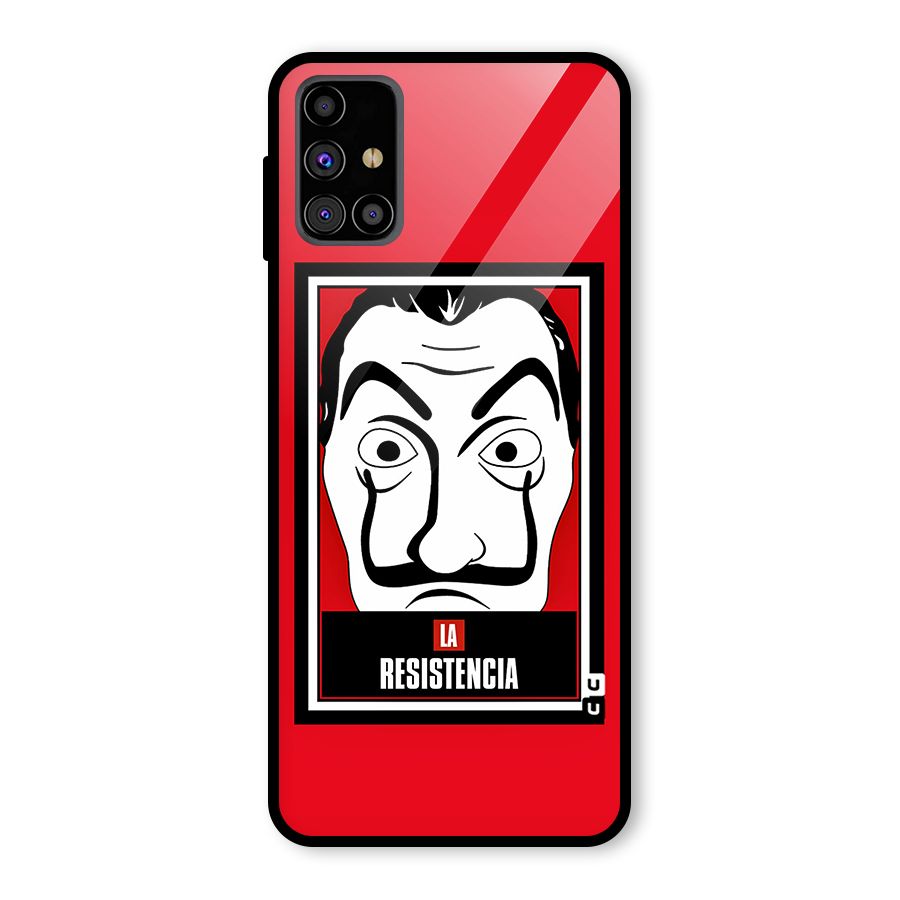 La Resistencia Minimalist Glass Back Case for Galaxy M31s