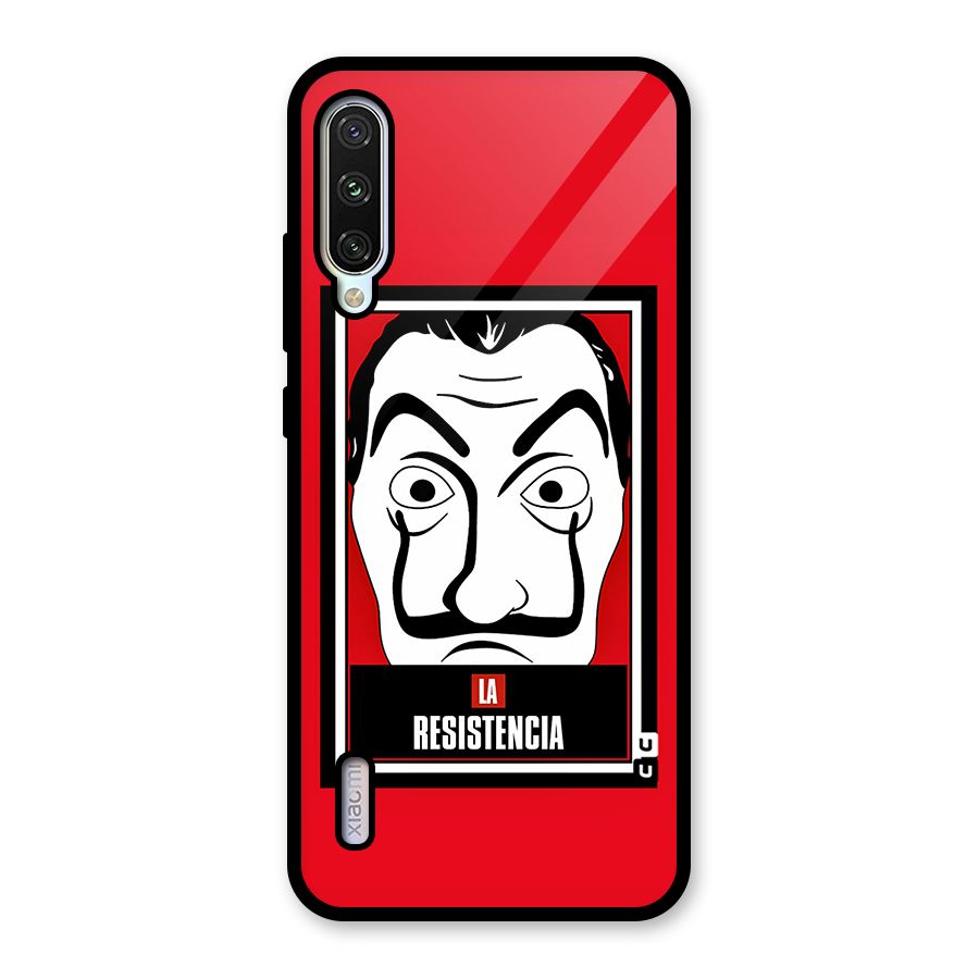 La Resistencia Minimalist Glass Back Case for Mi A3