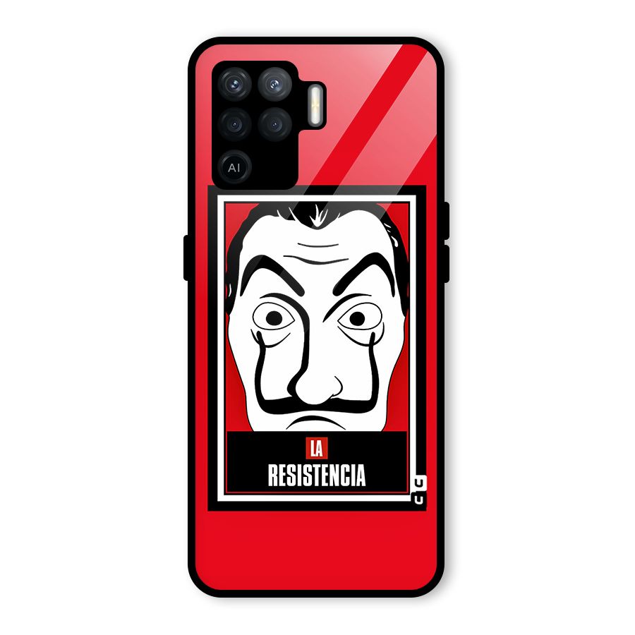 La Resistencia Minimalist Glass Back Case for Oppo F19 Pro