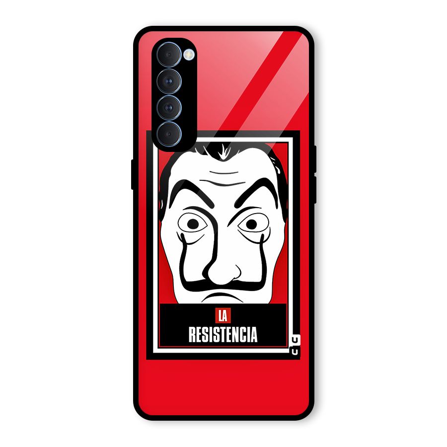 La Resistencia Minimalist Glass Back Case for Oppo Reno4 Pro