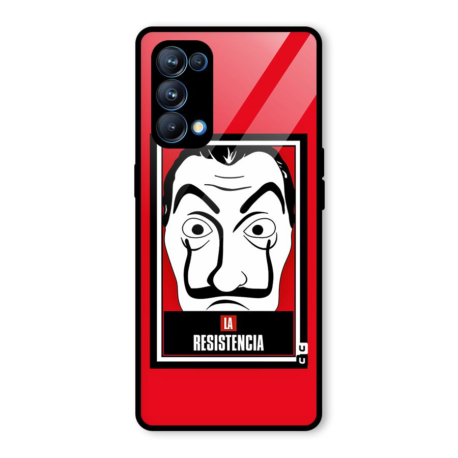 La Resistencia Minimalist Glass Back Case for Oppo Reno5 Pro 5G