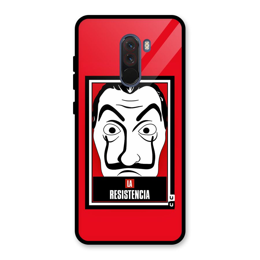La Resistencia Minimalist Glass Back Case for Poco F1