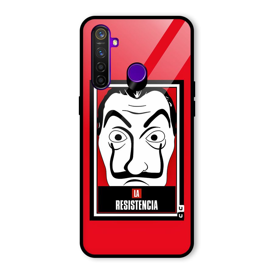 La Resistencia Minimalist Glass Back Case for Realme 5 Pro