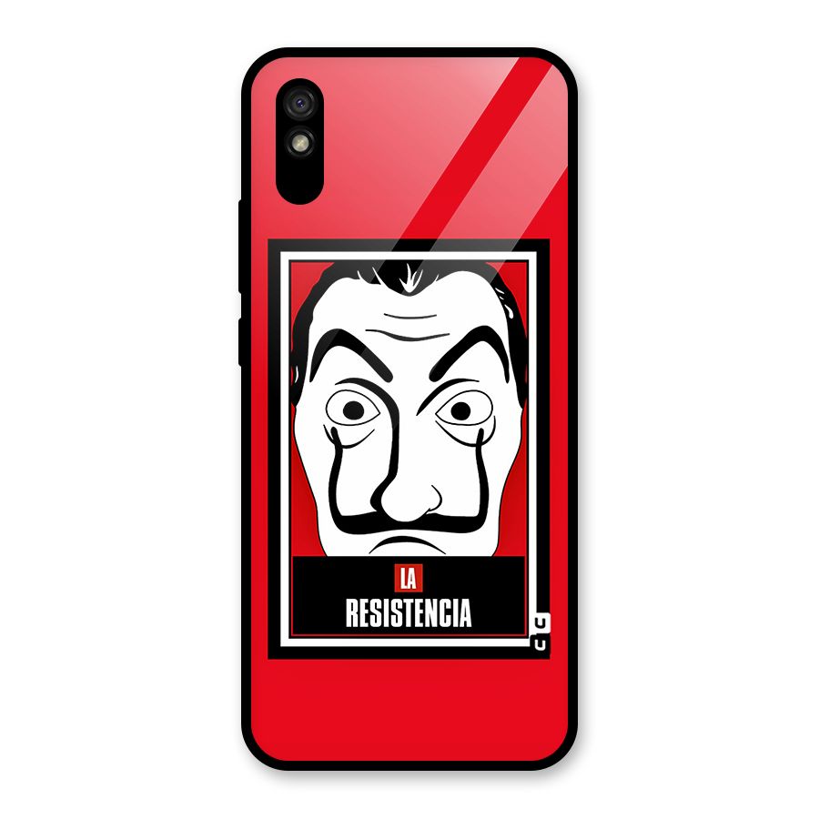 La Resistencia Minimalist Glass Back Case for Redmi 9A