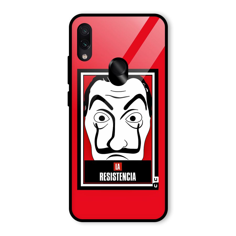 La Resistencia Minimalist Glass Back Case for Redmi Note 7