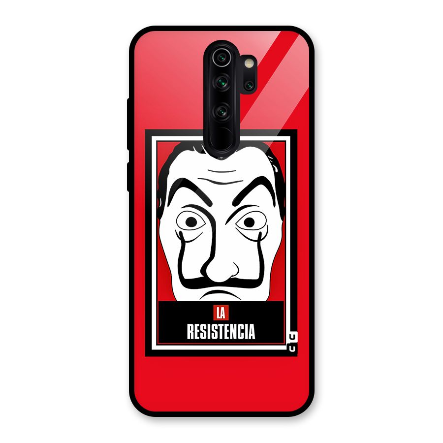 La Resistencia Minimalist Glass Back Case for Redmi Note 8 Pro