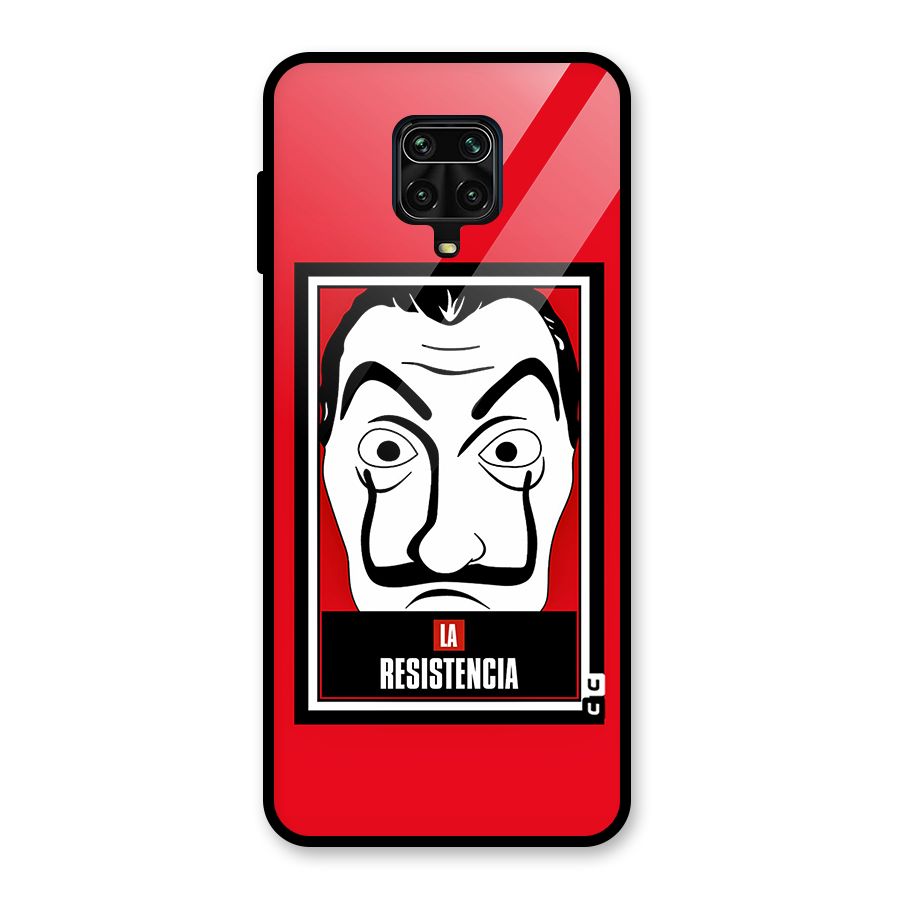 La Resistencia Minimalist Glass Back Case for Redmi Note 9 Pro Max