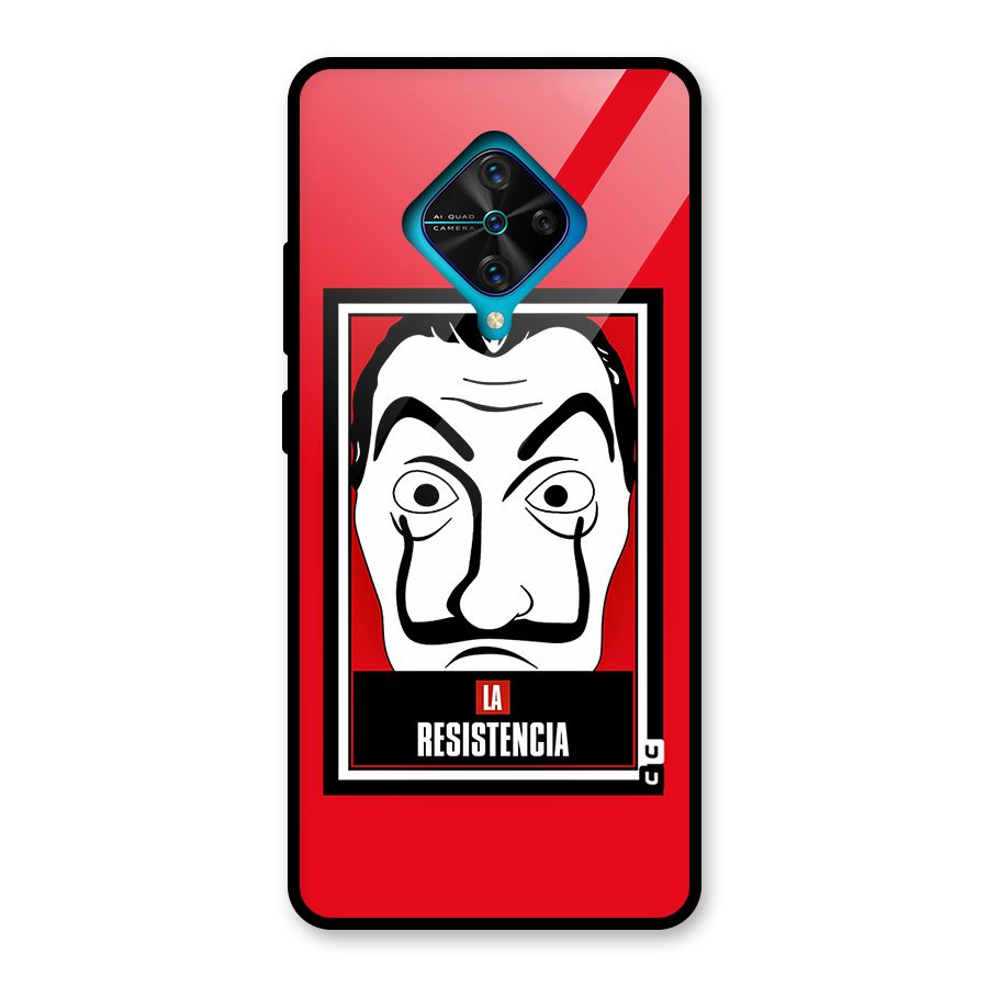La Resistencia Minimalist Glass Back Case for Vivo S1 Pro