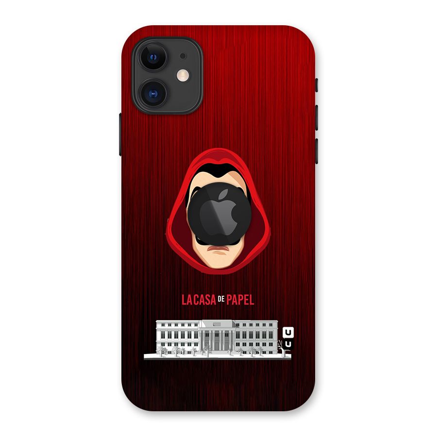 Lacasa Papel Minimalist Back Case for iPhone 11 Logo Cut