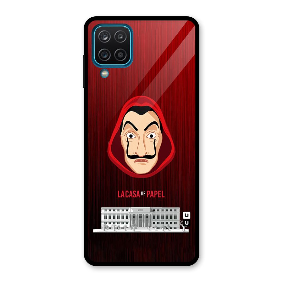 Lacasa Papel Minimalist Glass Back Case for Galaxy A12
