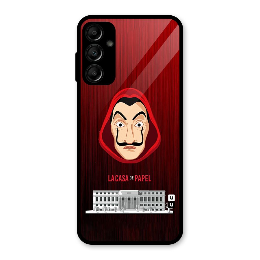 Lacasa Papel Minimalist Glass Back Case for Galaxy A14 5G