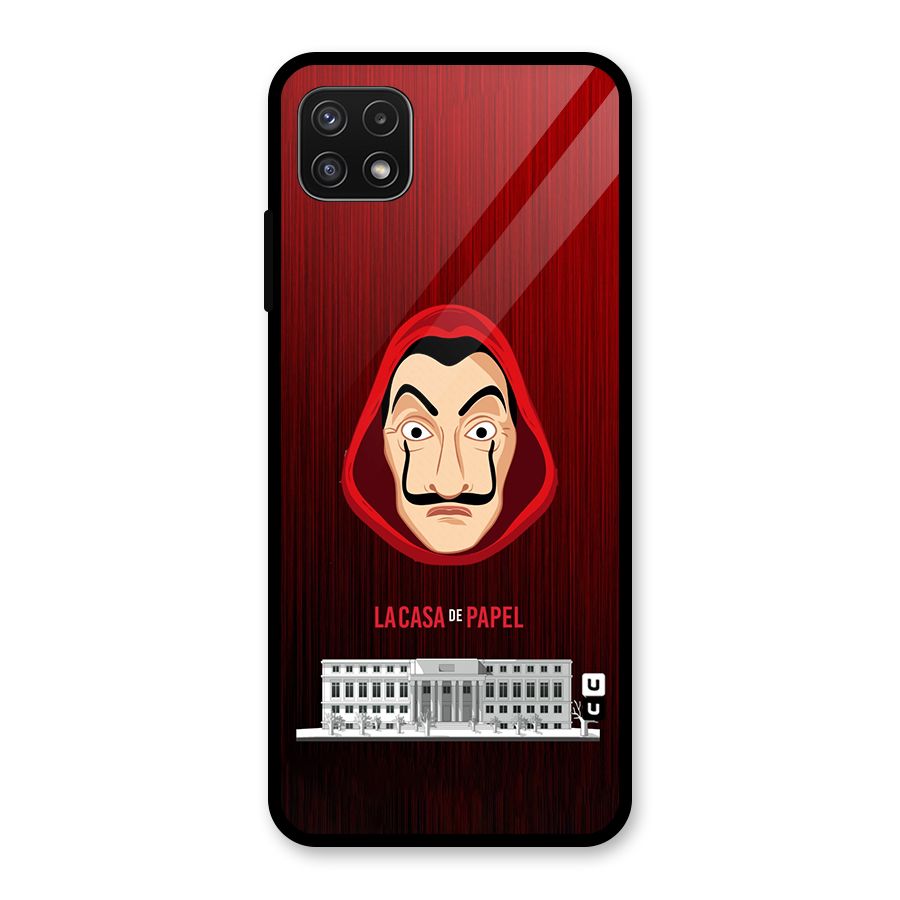 Lacasa Papel Minimalist Glass Back Case for Galaxy A22 5G