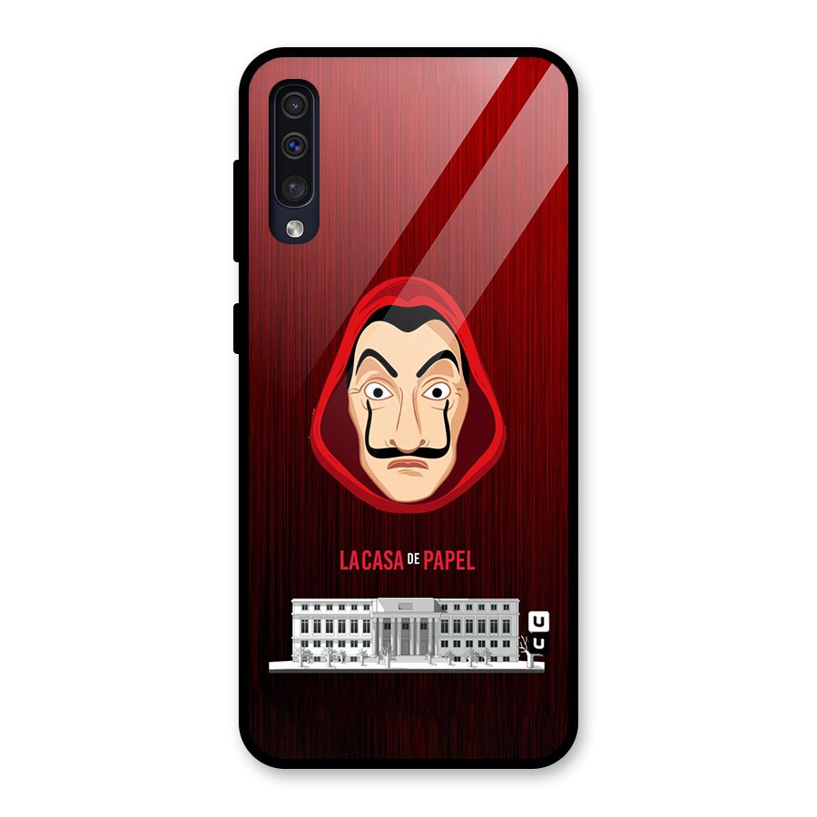Lacasa Papel Minimalist Glass Back Case for Galaxy A30s