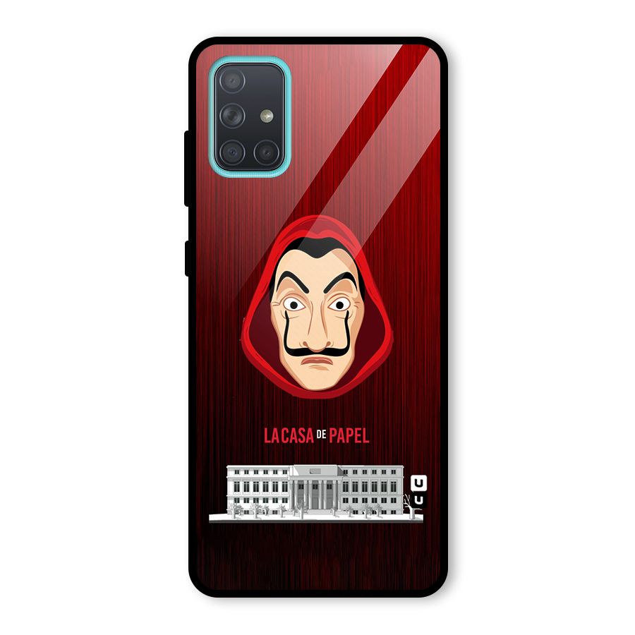Lacasa Papel Minimalist Glass Back Case for Galaxy A71