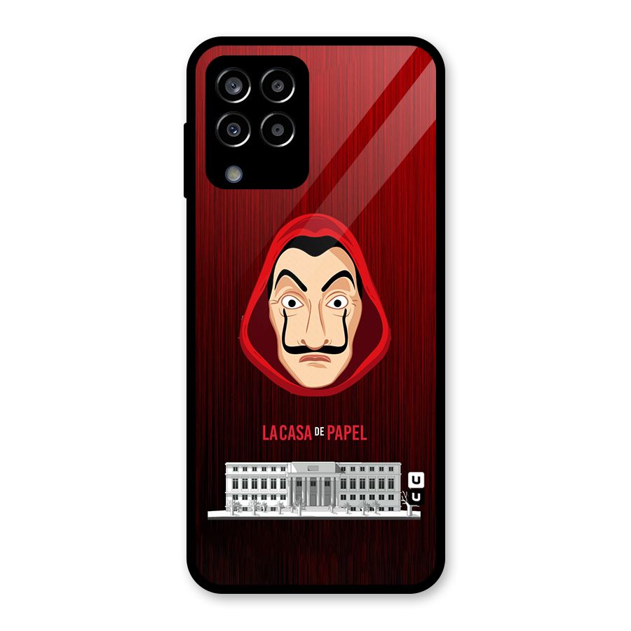 Lacasa Papel Minimalist Glass Back Case for Galaxy M33