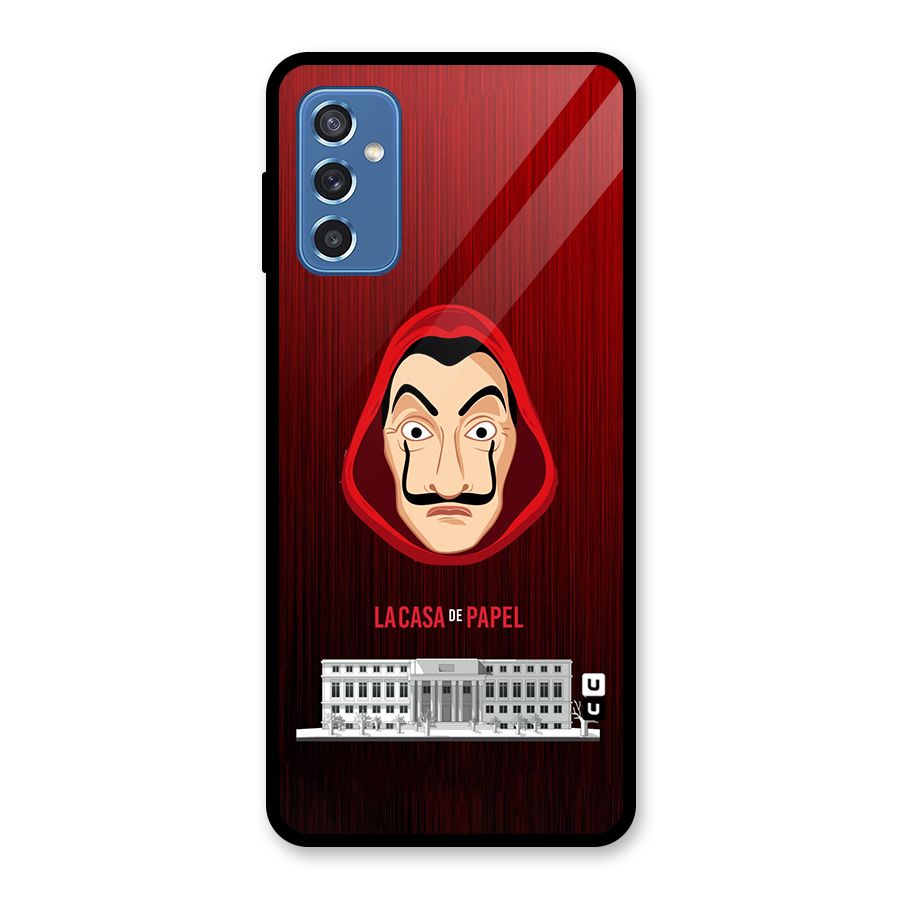 Lacasa Papel Minimalist Glass Back Case for Galaxy M52 5G