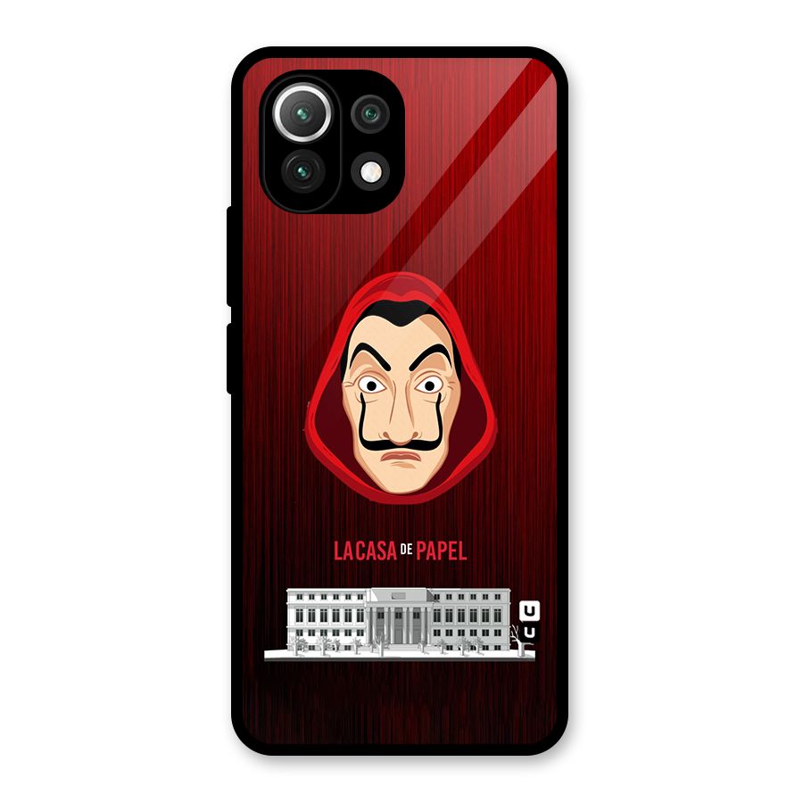 Lacasa Papel Minimalist Glass Back Case for Mi 11 Lite NE 5G