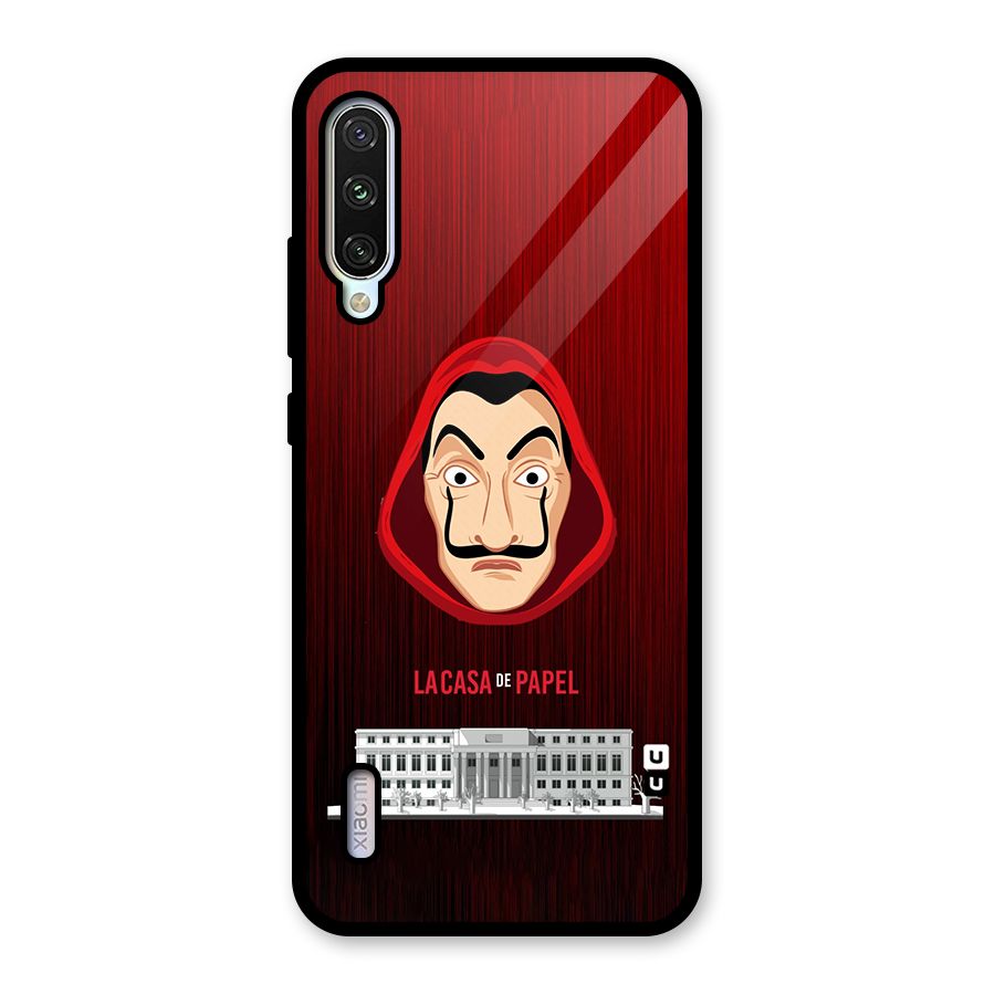 Lacasa Papel Minimalist Glass Back Case for Mi A3