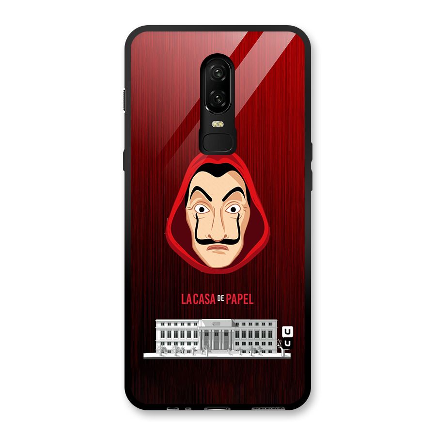 Lacasa Papel Minimalist Glass Back Case for OnePlus 6