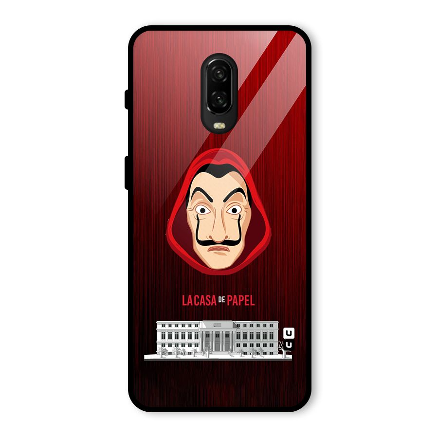 Lacasa Papel Minimalist Glass Back Case for OnePlus 6T