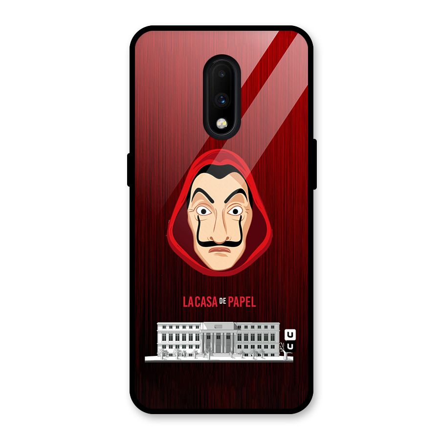 Lacasa Papel Minimalist Glass Back Case for OnePlus 7