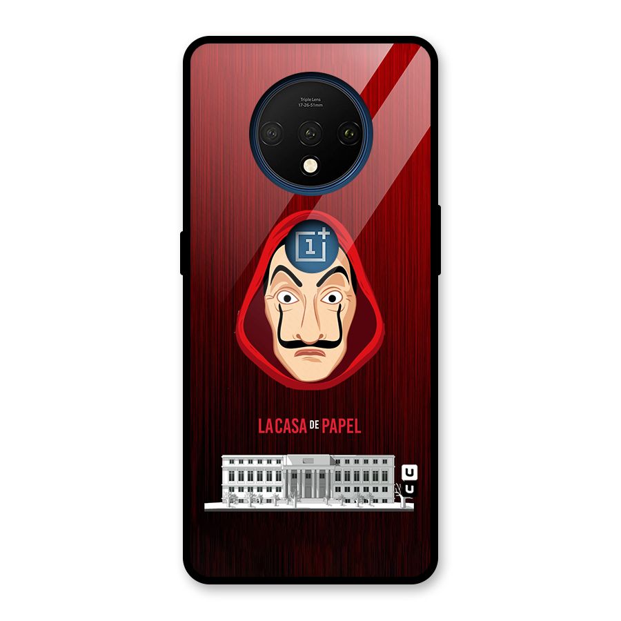 Lacasa Papel Minimalist Glass Back Case for OnePlus 7T