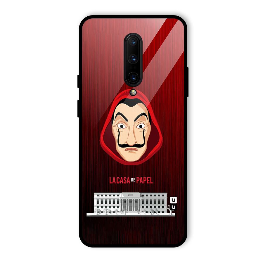 Lacasa Papel Minimalist Glass Back Case for OnePlus 7 Pro