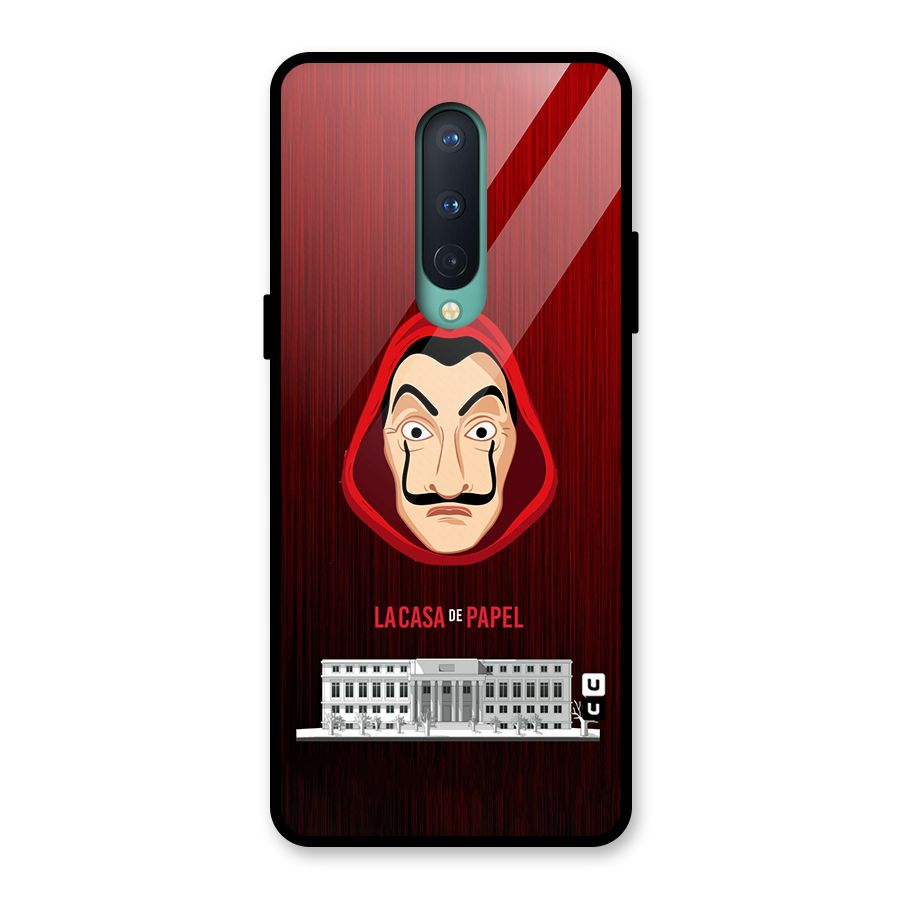 Lacasa Papel Minimalist Glass Back Case for OnePlus 8