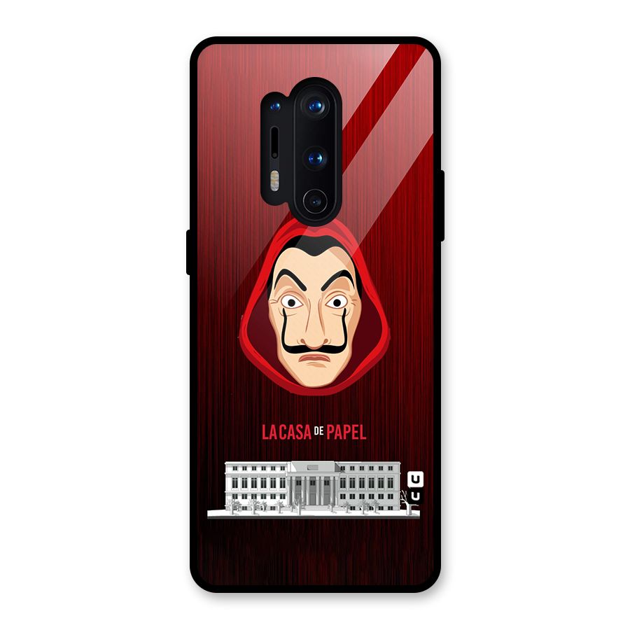 Lacasa Papel Minimalist Glass Back Case for OnePlus 8 Pro