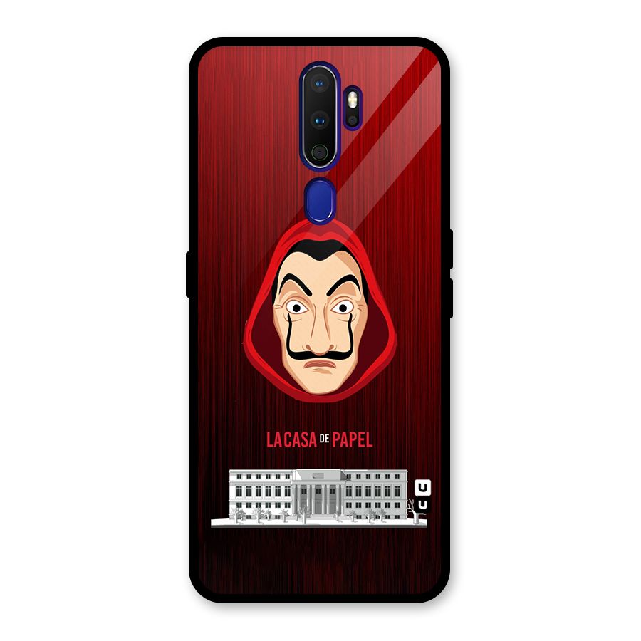 Lacasa Papel Minimalist Glass Back Case for Oppo A9 (2020)