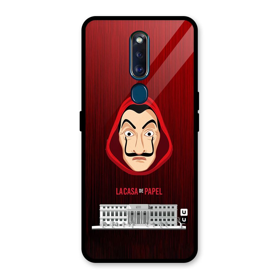 Lacasa Papel Minimalist Glass Back Case for Oppo F11 Pro
