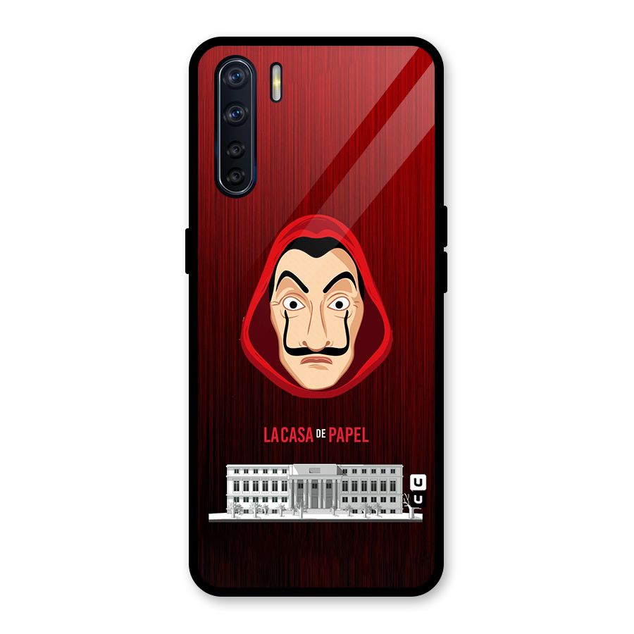 Lacasa Papel Minimalist Glass Back Case for Oppo F15