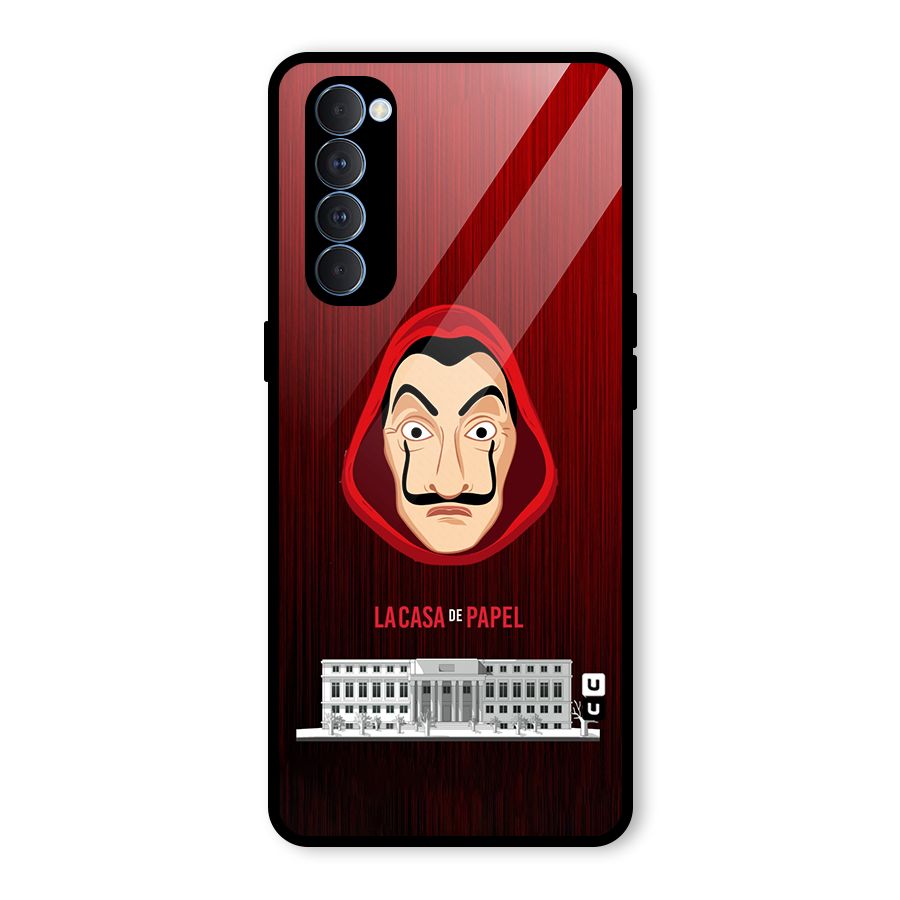 Lacasa Papel Minimalist Glass Back Case for Oppo Reno4 Pro
