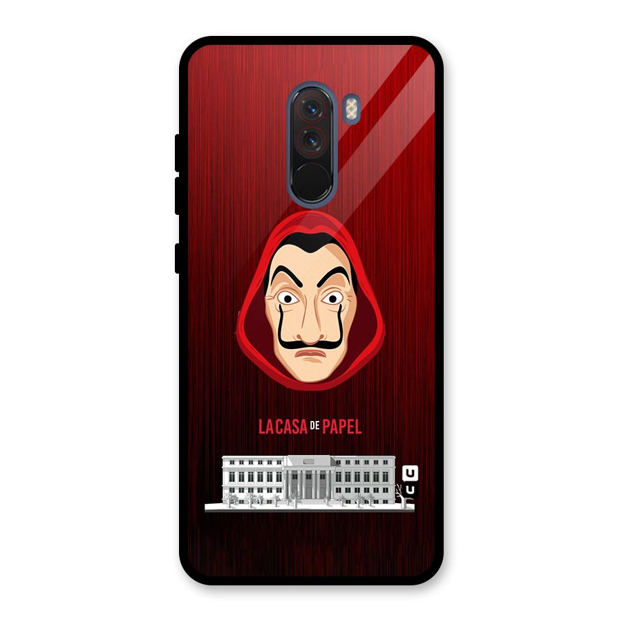 Lacasa Papel Minimalist Glass Back Case for Poco F1
